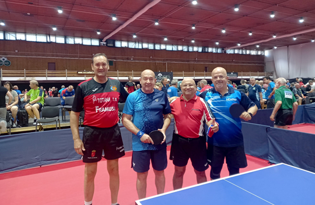 Domingo Mndez represent a Totana en el Campeonato de Europa de Tenis de Mesa